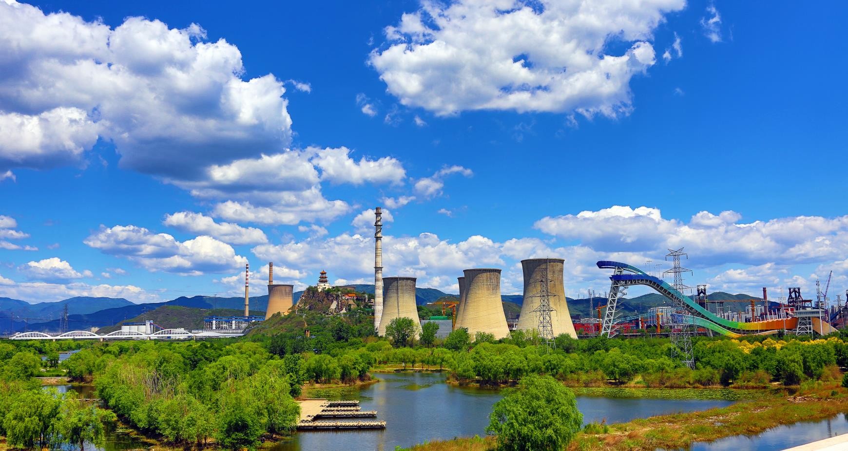 河清岸綠天更藍(lán)